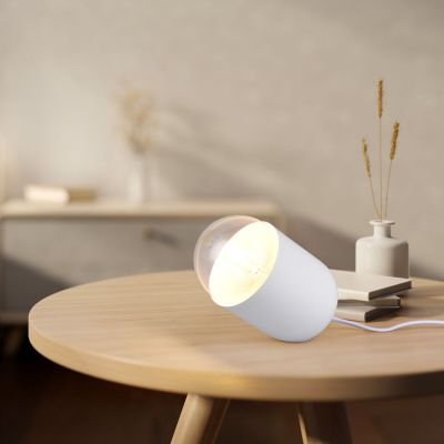 Trio Nara pöytävalaisin E27 mattavalkoinen