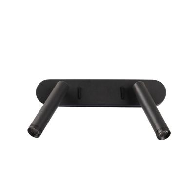 ANTIDARK - Point LED-seinävalaisin, musta, leveys 25 cm, 2-lamppuinen