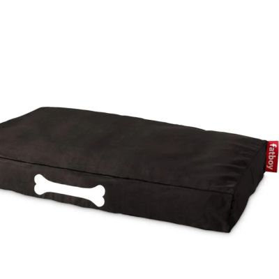 Fatboy, doggielounge L canvas Koiran sänky recycled black licorice