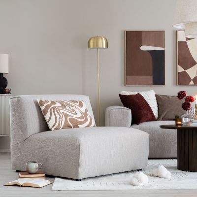 Veke Syli keskimoduuli, vaaleabeige 01 Alpine