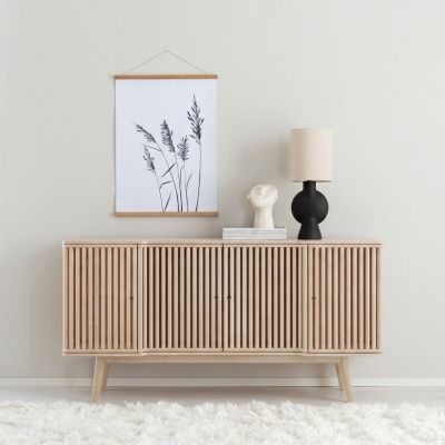 Kiteen Fino senkki 160x36x82 cm lakattu koivu