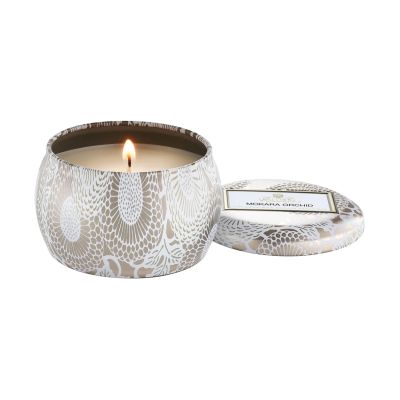 Voluspa Japonica Mini Tin -tuoksukynttilä 25 tuntia Mokara-orvokki