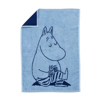 Moomin Arabia Muumi käsipyyhe 50 x 70 cm Muumipeikko tummansininen