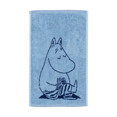 Moomin Arabia Muumi käsipyyhe 30 x 50 cm Muumipeikko tummansininen