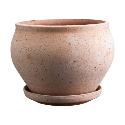 Bergs Potter Delphi ruukku aluslautasella 2 osaa Rosa, Ø24 cm, matala