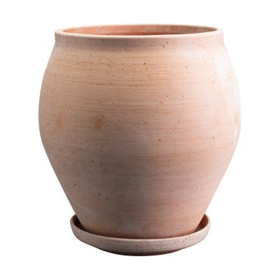 Bergs Potter Delphi ruukku aluslautasella 2 osaa Rosa, Ø26 cm