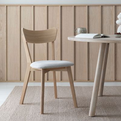 Veke Koto tuoli valkoöljytty tammi, hiekka chelsea 05, asiakaspalautus