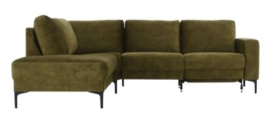 Hjort Knudsen Hjort Studio avokulmasohva mekanismilla vasen vihreä Adore 3210