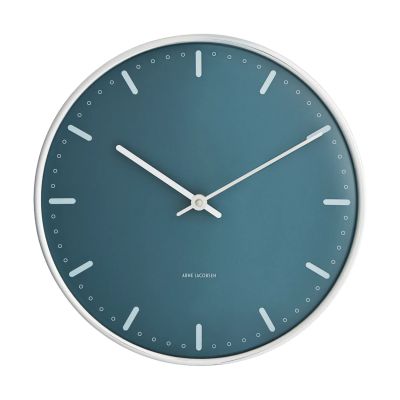 Arne Jacobsen Clocks Arne Jacobsenin City Hall kello Sininen, Ø29 cm