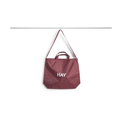 HAY Grid Crossover Bag laukku medium Burgundy, medium