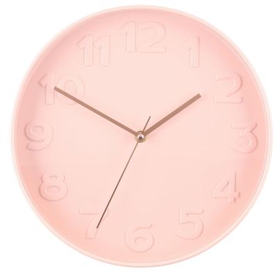4Living Taranto seinäkello vaaleanpunainen 30 cm