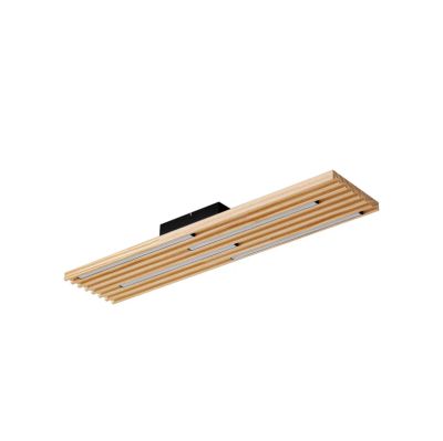 Lindby - Madero LED-kattovalaisin, mäntypuuta, 90 cm x 20 cm