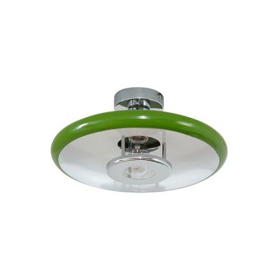 Lindby - Branford kattovalaisin, retro, Ø 35 cm, vihreä, metalli