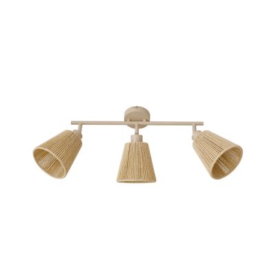 Lindby - Anuva kattovalaisin, 72 cm, beige, paperi, 3-lamppuinen