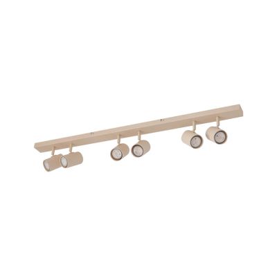 Lindby - Kardis kattospotti, beige, 6-lamppuinen, metalli, GU10