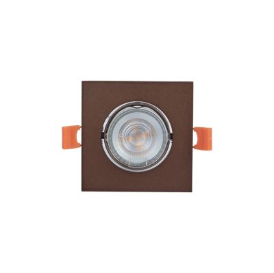 PRIOS - Fibur-uppovalaisin, mattapronssi, 9 cm, GU10