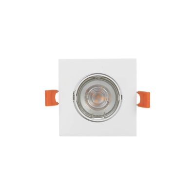 PRIOS - Fibur-uppovalaisin, valkoinen, 9 cm, GU10