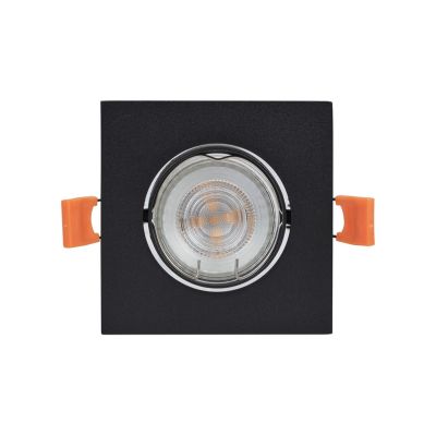 PRIOS - Fibur-uppovalaisin, musta, 9 cm, GU10