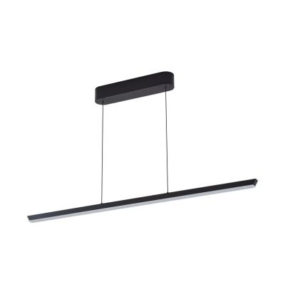 Lucande - Solvar LED-riippuvalaisin, musta, 117 cm, CCT, himmennettävä