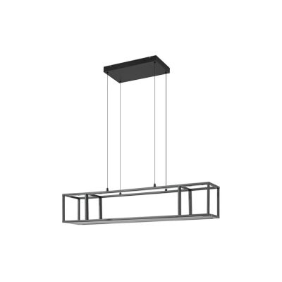 Lucande - LED-riippuvalaisin, himmennettävä, 110 cm, musta