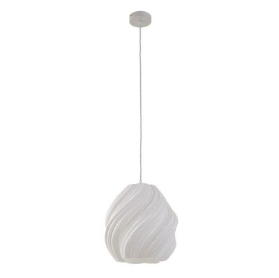 Lindby - Nuvia-riippuvalaisin, valkoinen, Ø 30 cm, 3D-tulostettu –