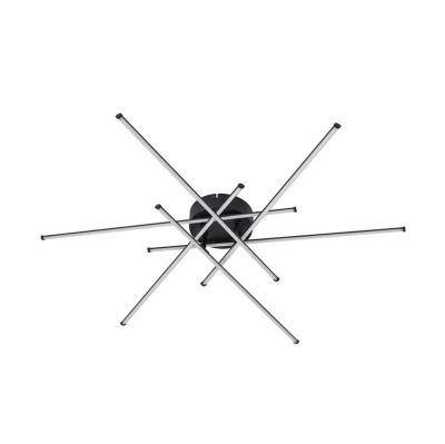 Lindby - Elviano LED-kattovalaisin, Ø 80 cm, musta, 3 000 K