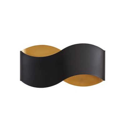 Lindby - Dailin seinävalaisin, musta/kultainen, 30 cm, metalli