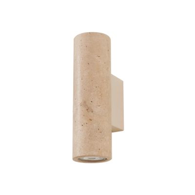 Lucande - Tavira seinävalaisin, travertiini, kivi, ylös/alas
