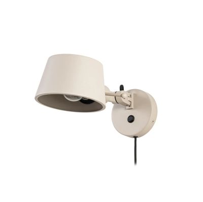 Lucande - Silka-seinälamppu, 14 cm, beige, joustava, pistoke