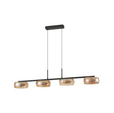 Lucande - Martis LED-riippuvalaisin, 4-lamppuinen, keltainen, himmennettävä