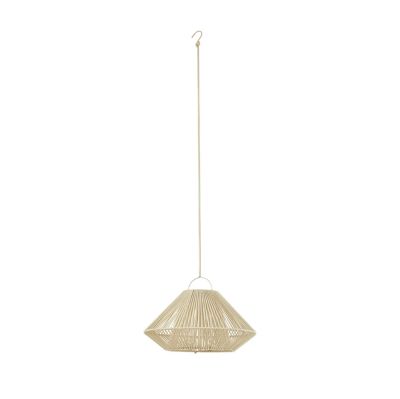 Lindby - Austas LED-aurinkokäyttöinen riippuvalaisin, Ø 50 cm, beige, USB, IP54