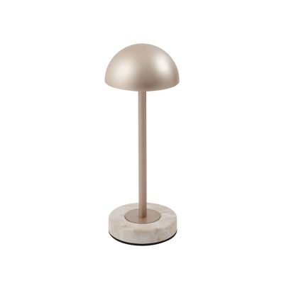 Lindby - Pippin LED-pöytälamppu, IP44, kulta/travertiini