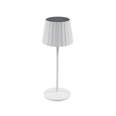 Lindby - Esali LED-akkukäyttöinen pöytävalaisin, 29 cm, uurrettu, valkoinen