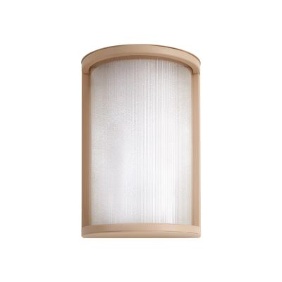Lindby - Calvik LED-ulkoseinävalaisin, IP44, beige, 24 cm, uurrettu