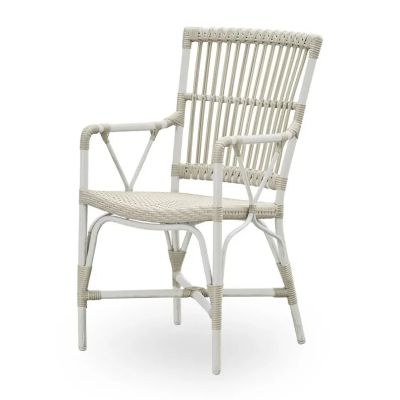 Sika Design, Piano-tuoli, keinotekoinen rottinki, valkoinen/beige