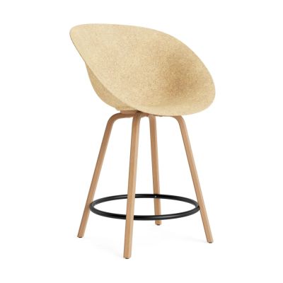 Normann Copenhagen Mat Bar Armchair käsinojatuoli 65 cm Hemp-beech-black steel