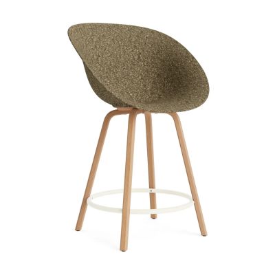 Normann Copenhagen Mat Bar Armchair käsinojatuoli 65 cm Seaweed-pyökki-cream steel