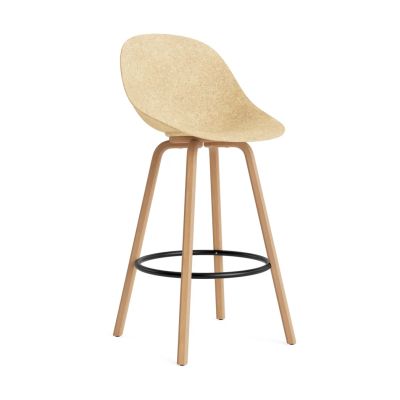 Normann Copenhagen Mat Bar Chair baarituoli 75 cm Hemp-beech-black steel