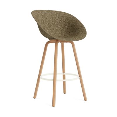 Normann Copenhagen Mat Bar Armchair käsinojallinen tuoli 75 cm Seaweed-beech-cream steel