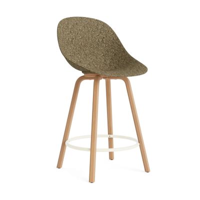 Normann Copenhagen Mat Bar Chair baarituoli 65 cm Seaweed-beech-cream steel