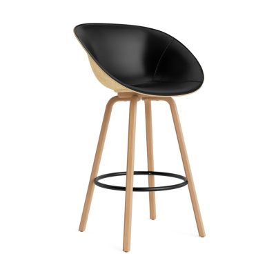 Normann Copenhagen Mat Bar Armchair käsinojatuoli etupuoliverhoiltu 75 cm Ultra 41599-hemp-beech-black steel