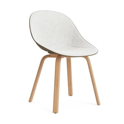 Normann Copenhagen Mat Chair tuoli etuverhoiltu Hallingdal 110-seaweed-beech