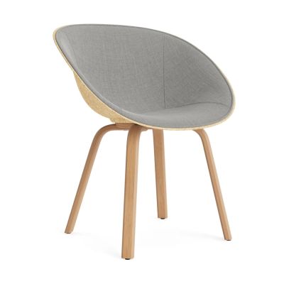 Normann Copenhagen Mat Armchair käsinojatuoli etupuoliverhoiltu Remix 133-hemp-beech
