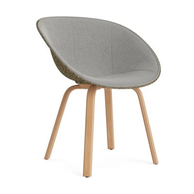 Normann Copenhagen Mat Armchair käsinojatuoli etupuoliverhoiltu Remix 133-seaweed-beech