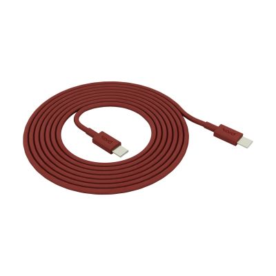 Kord Kord USB-C - USB-C latauskaapeliin 1,8 m Fired Brick