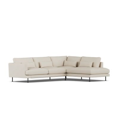 1898 Bredhult sohva Jump Beige 1956-musta teräs, 3-sits A1