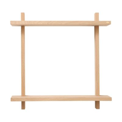Andersen Furniture Treat seinähylly kaksinkertainen Tammi, 50×12×50 cm