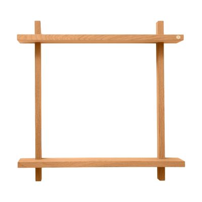 Andersen Furniture Treat seinähylly kaksinkertainen Öljytty Nature Oak, 50×12×50 cm