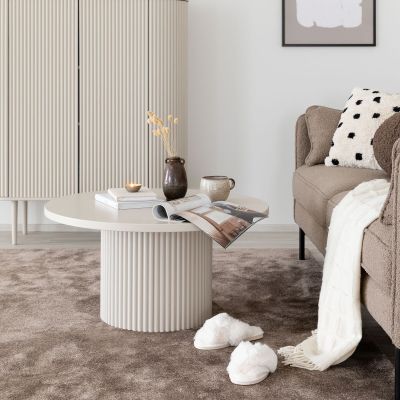 Ranua by Veke Taimi pyöreä sohvapöytä Ø80 cm greige, asiakaspalautus