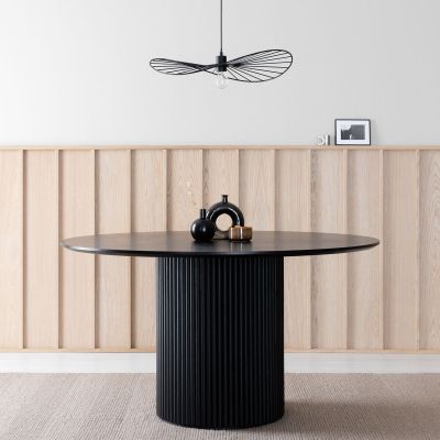 Veke Korpi pyöreä ruokapöytä Ø135 cm musta, asiakaspalautus